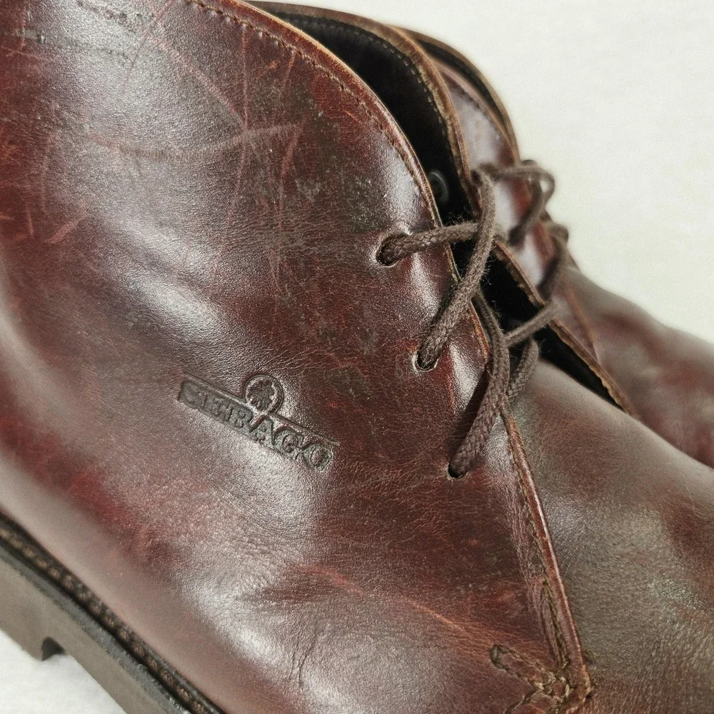 Sebago Men's Chukka Boots in Dark Brown Leather